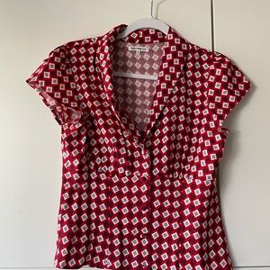 Reformation Red Blouse